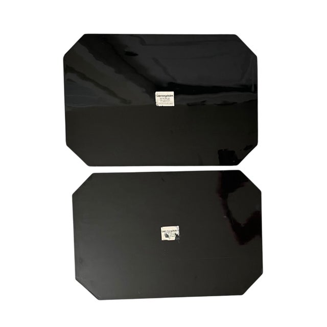 Paint Gold Leaf Elongated Octagonal Placemats. Set of 6. Bloomingdale's For Sale - Image 7 of 8