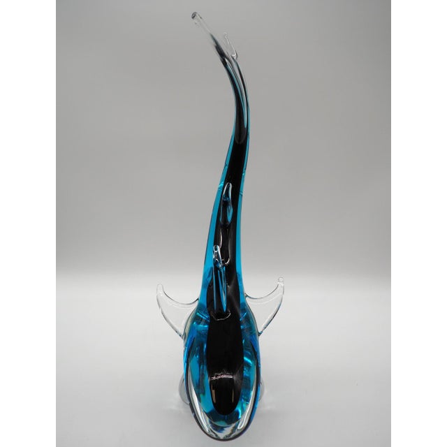 Glass Sculpture Shark, Färe Marcolin, Ronneby Sweden For Sale - Image 12 of 15