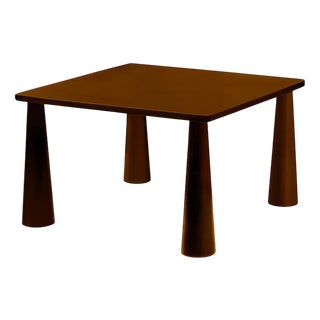 Trance Dining Table in Brown Lacquer by Moanne For Sale