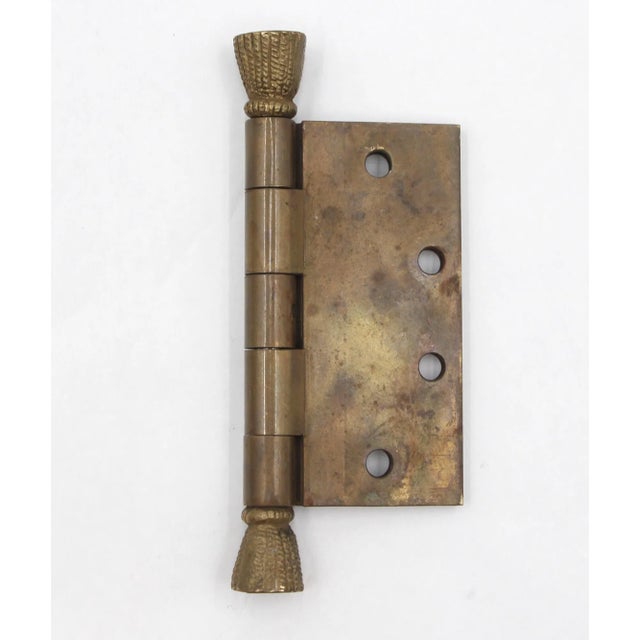 Mid 20th Century Cast Brass Tassel Finial Hager Butt Door Hinge For Sale - Image 6 of 6