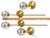 Late 20th Century Zeev Lighting Brass Wall Sconce Parisian Contemporary Design - Set of 4 For Sale - Image 4 of 6