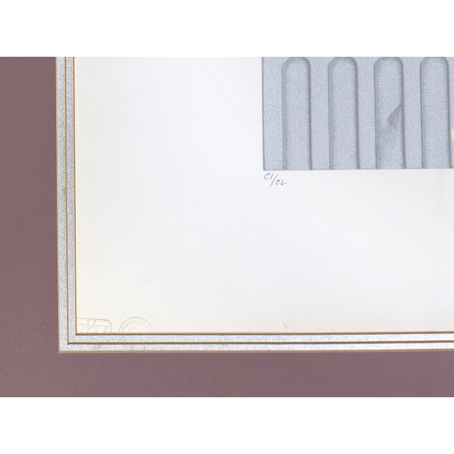 Wood Erté, Myths Suite (Set of 2 Hand Signed Foil Stamped Embossed Serigraphs), 1985 For Sale - Image 7 of 7