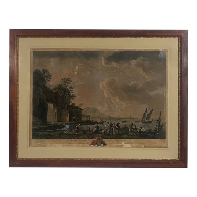 Pierre-Jacques Duret After Joseph Vernet, View of the Environs of Naples, 1766, Engraving For Sale