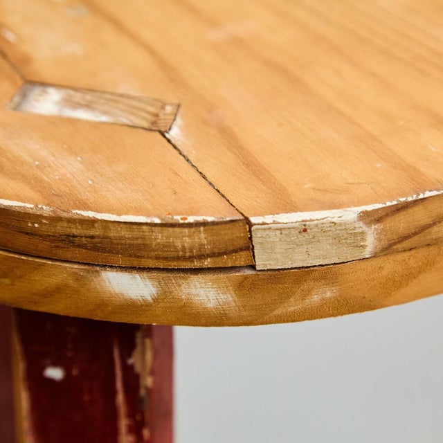 Mid-Century Modern Rationalist Wood High Stool, 1950s For Sale - Image 9 of 16