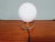 Wood Wooden and Opaline Blanche Table Lamp, 1960s For Sale - Image 7 of 11