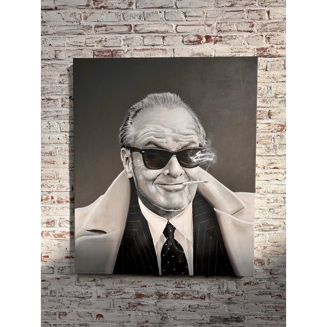 Early 21st Century Frank Guitjens, Jack Nicholson, 2017, Oil on Canvas For Sale - Image 5 of 10