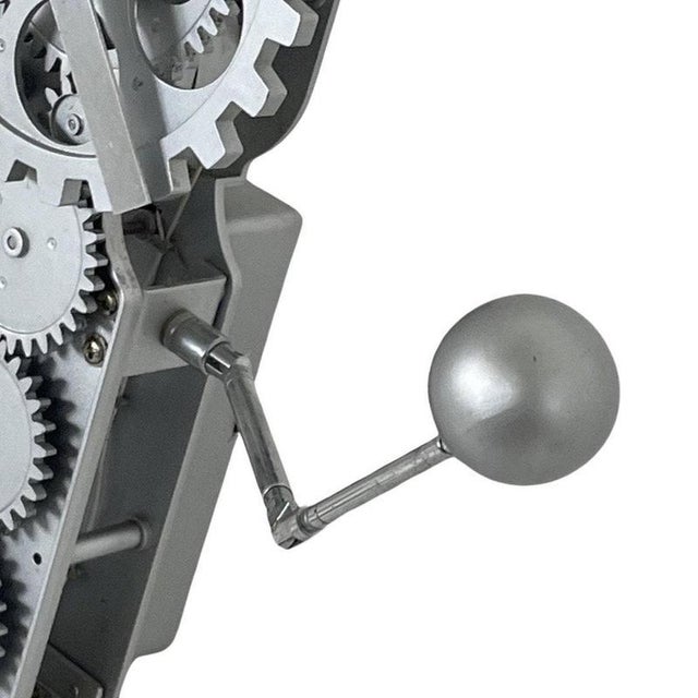 Late 20th Century Vintage Little Man-Shaped Desk or Wall Clock with Exposed Gears & Extendable Arms and Legs, 1980s-1990s For Sale - Image 5 of 8