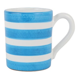 VIETRI Amalfitana Aqua Stripe Mug For Sale