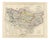 Antique Hobson Fox Hunting Map of Kent with Tickham Hunt, 1870 For Sale