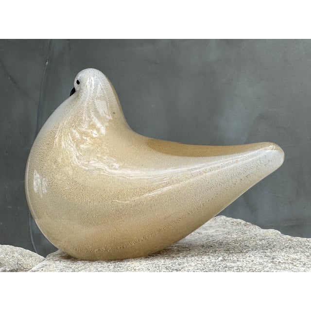 1960s Murano Glass Dove with Gold Aventurine from Barovier & Toso, Italy, 1970s For Sale - Image 5 of 18