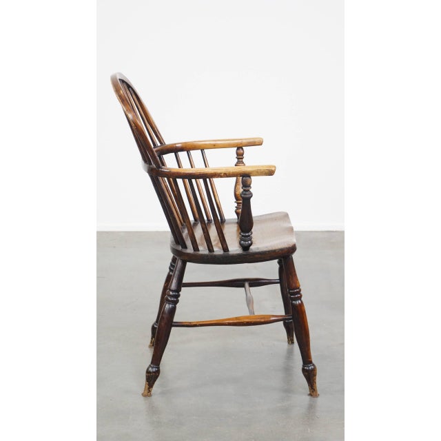 English Wooden Windsor Side Chair For Sale - Image 3 of 13
