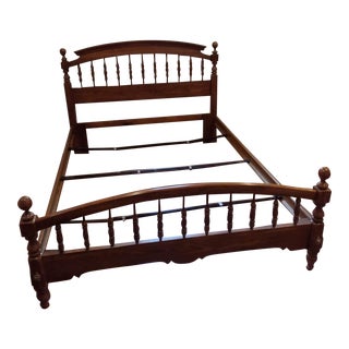 1960s Mid Century Ethan Allen Queen Bed For Sale