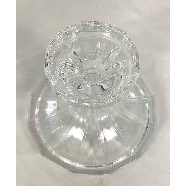 Cut Crystal Hurricane Candleholder-After Waterford, Crystal, Lismore Pattern For Sale - Image 6 of 6