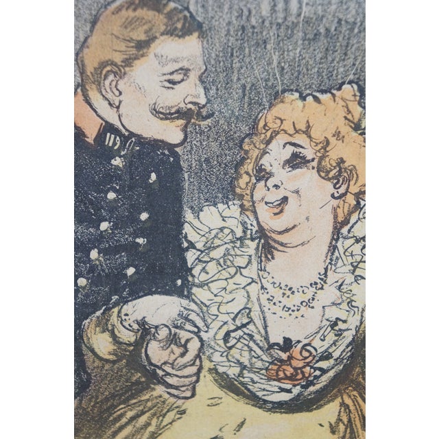 Antique Gil Blas French Belle Époque Newspaper Advertising Framed Steinlen 23" - Set of 4 For Sale - Image 11 of 18