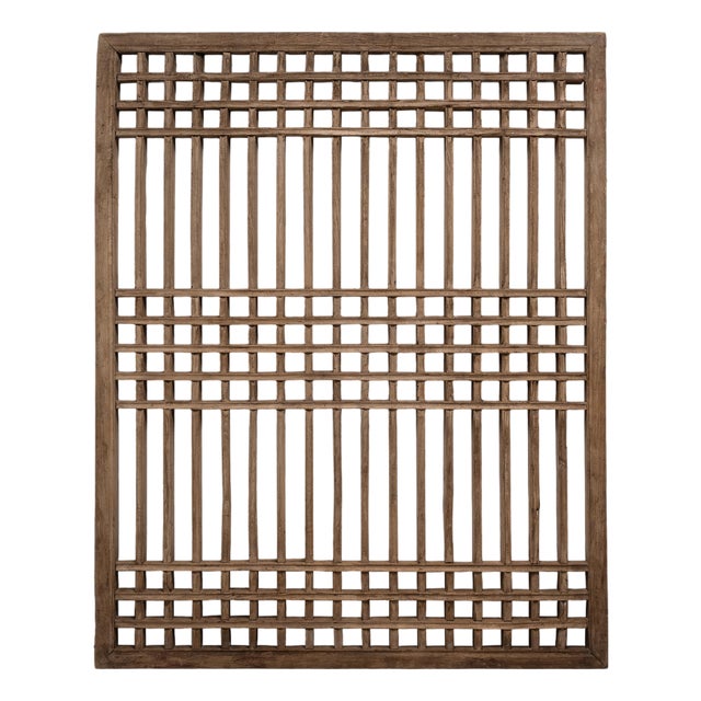 Chinese Open Lattice Window Panel, C. 1850 For Sale