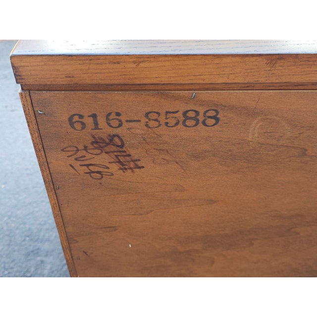 Mid 20th Century Fancher Furniture Walnut and Oak Side Cabinet For Sale - Image 12 of 13