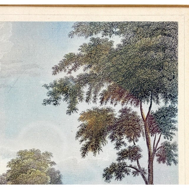 Antique Hand-Colored Steel Engraving: "Yale College & State House, New Haven, Connecticut" (C. 1831) Reproduction For Sale - Image 9 of 11