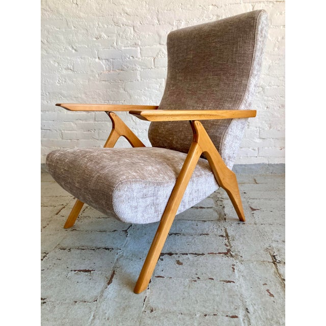 1950s Reclining Armchair 50 by Antonio Gorgone, 1950s For Sale - Image 5 of 13