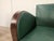 Art Deco Club Chairs in Walnut and Green Eco-Leather, 1940, Set of 2 For Sale - Image 9 of 18