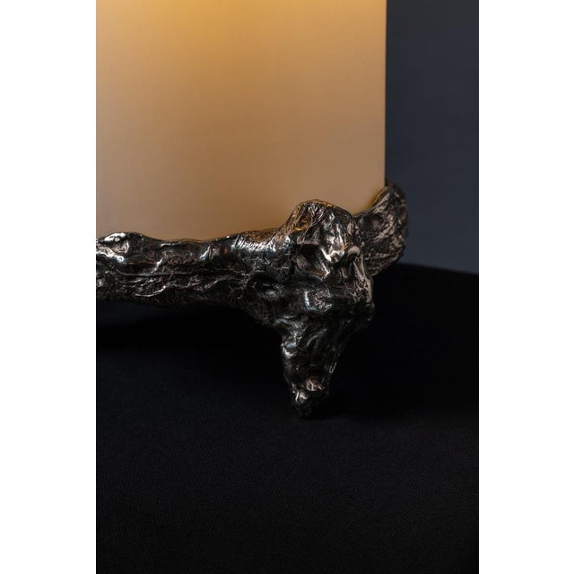 Nova Table Lamp in Patinated Cast Bronze by William Guillon For Sale - Image 18 of 18