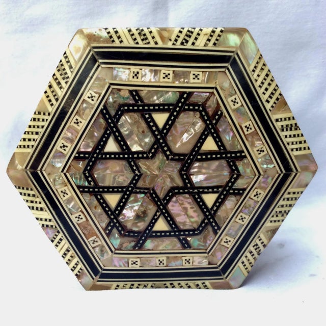 Mother of Pearl Inlaid Octagonal Box From Syria. Before it's gone forever...