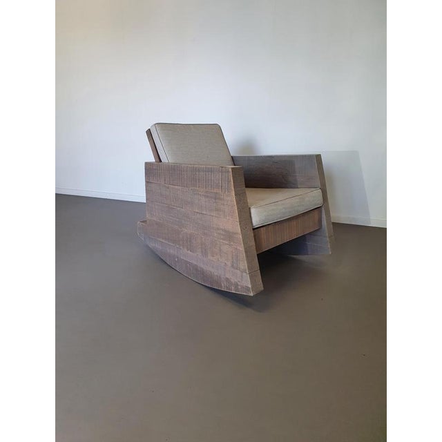 Brutalist Rocking Chair, Bakersfield, 1980s For Sale - Image 10 of 10