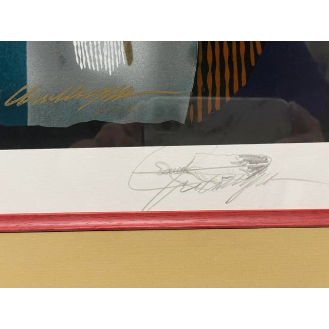 Figurative "Ghost Dance Revelations" Signed Serigraph by Jd Challenger, Framed For Sale - Image 3 of 11