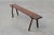 Wood 19th Century French Primitive Wooden Bench with Splayed Legs For Sale - Image 7 of 14