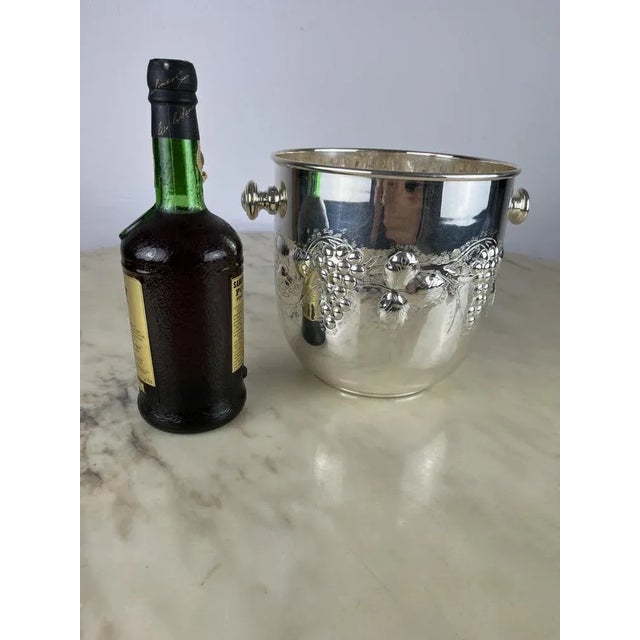 Italian Wine Cooler in 800 Silver, 1980s For Sale - Image 4 of 9