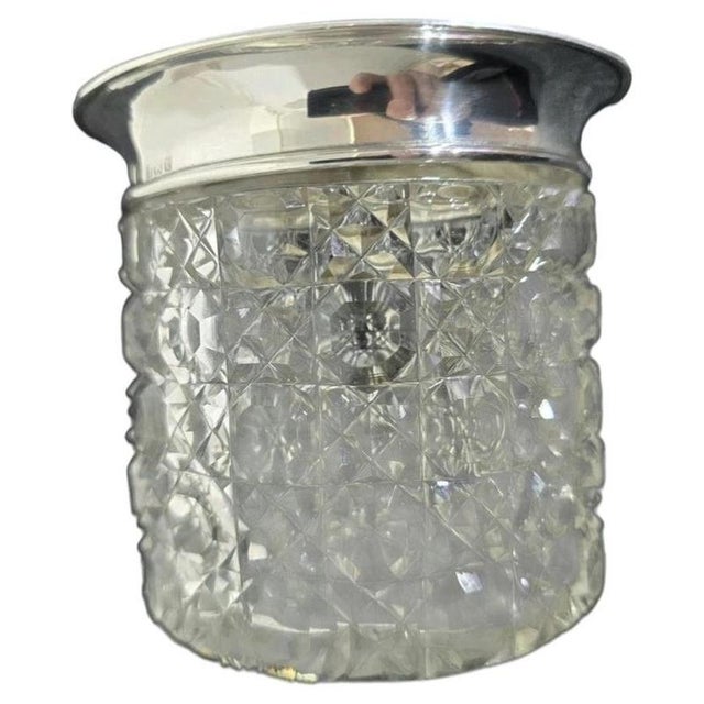 Antique Sterling Silver & Cut Glass Dressing Table Jar, 1918 For Sale - Image 17 of 17