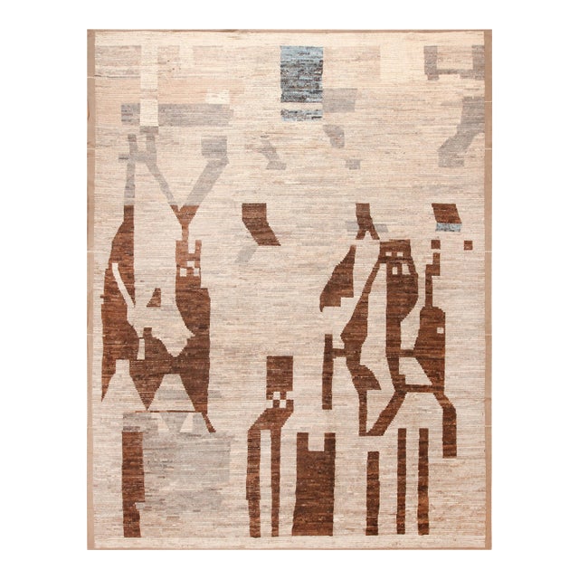 Nazmiyal Collection Large Abstract Modern Area Rug For Sale