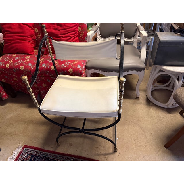 Savonarola Style Iron Chair For Sale - Image 10 of 10