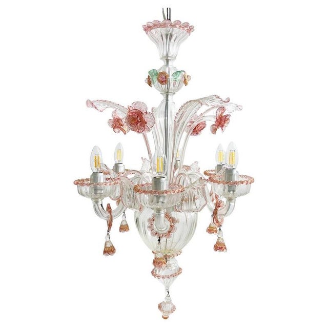 Vintage Chandelier in Murano Glass, 1950s For Sale - Image 9 of 9
