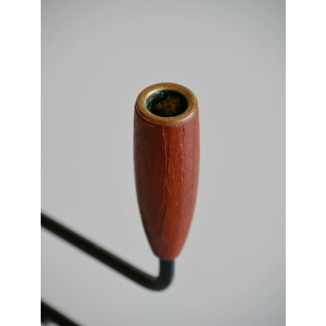 Mid-Century Modern Mid-Century Modern Danish Teak Candleholder, 1960s For Sale - Image 3 of 7