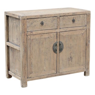 Antique Chinese Pine Hall Cabinet For Sale