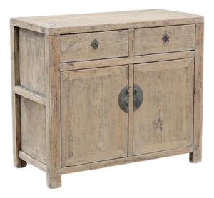 Antique Chinese Pine Hall Cabinet