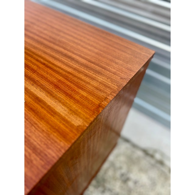 Modernist Teak Sideboard with Metal Base by Alain Richard for Caminelle, 1960s For Sale - Image 10 of 18