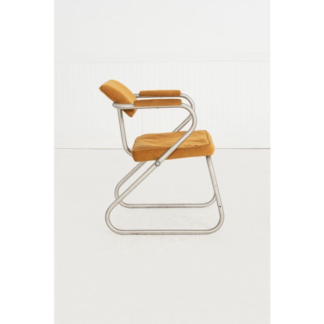 1940s Warren McArthur Aluminum Side Chair Circa 1945 For Sale - Image 5 of 12