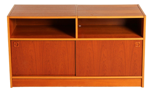 Mid-Century Modern Danish Vinyl Record Player Sideboard, 1970s