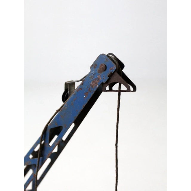 Yellow Vintage Ny Lint Toy Crane For Sale - Image 8 of 13
