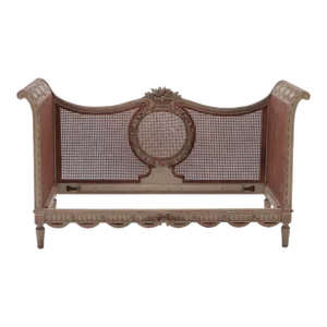 Late 19th Century French Directoire Painted Cane Daybed