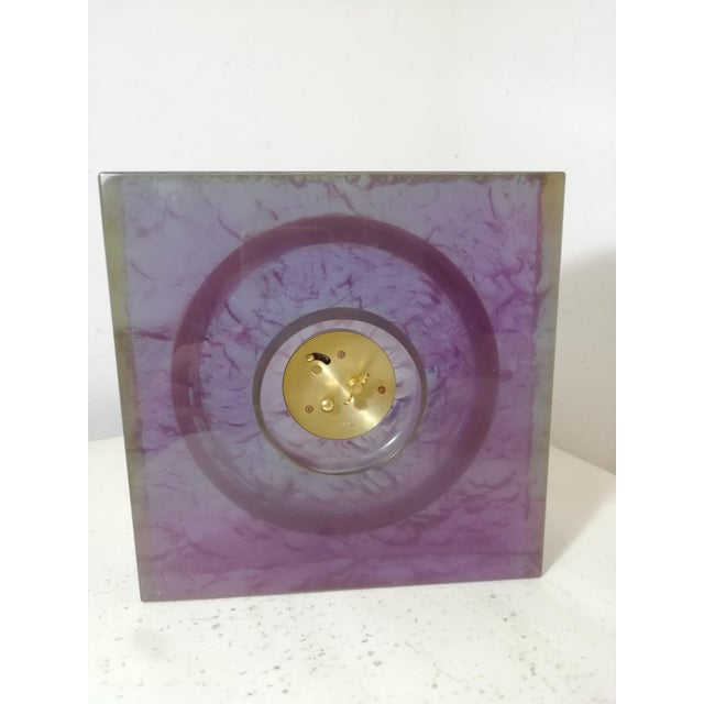 Mid-Century Modern 8-Day Power Reserve Table Clock from Jaeger-Lecoultre, Switzerland, 1960s For Sale - Image 3 of 12