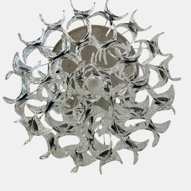 Murano Glass Chandelier from Mazzega, Italy, 1960s For Sale - Image 10 of 11