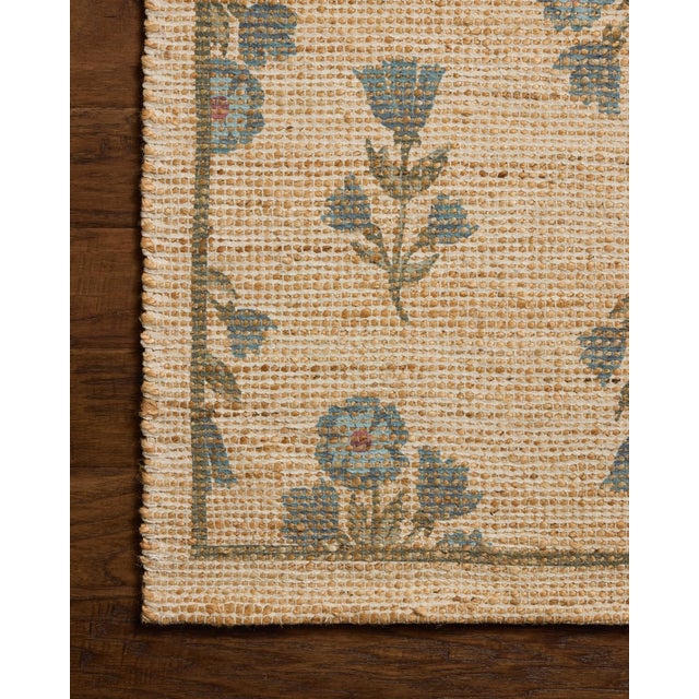 2020s Chris Loves Julia x Loloi Rue Moss / Blue 3'-6" x 5'-6" Accent Rug For Sale - Image 5 of 7