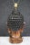 Mid 20th Century Buddha Bust Carved Elmwood and Ebonized Table Lamp For Sale - Image 4 of 7