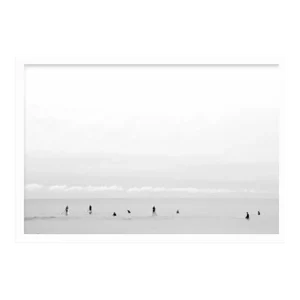 "Lineup" Contemporary Coastal Seascape Photograph by Lauren Marttila, Framed