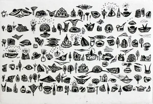 Jerzy Dmitruk, Everyday Objects and Thoughts Saved from Oblivion, 2014, Etching & Paper