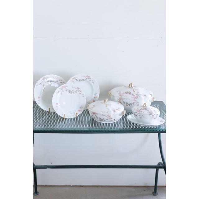 Mid 20th Century French Porcelain Dinner Service for 12 - 28 PCS For Sale - Image 5 of 11