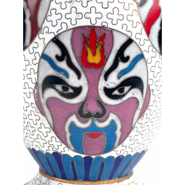 A Chinese Cloisonné Enamel Vase For Sale - Image 10 of 12