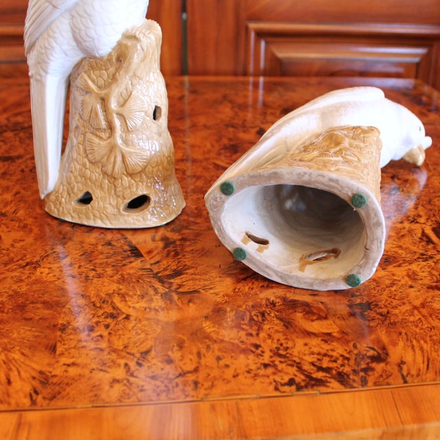 Chinese Export Porcelain Cockatoos - A Pair For Sale - Image 13 of 14